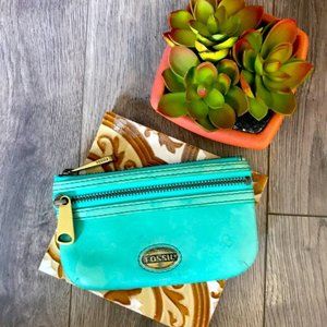 Fossil Teal Wallet/Clutch